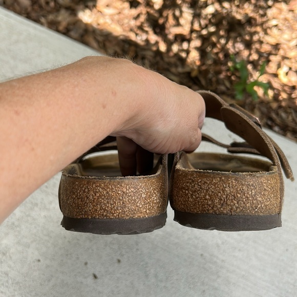 BIRKENSTOCK Arizona Brown Leather Soft Footbed in size 37 - Picture 6 of 12
